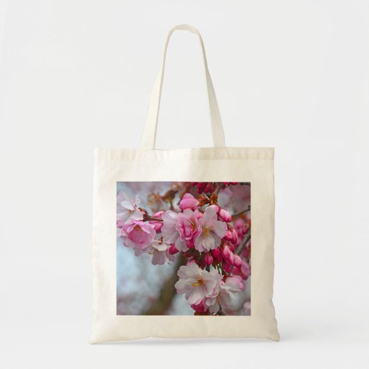 Roze kersbloesems tote bag (Voorkant)