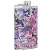 Roze kersen bloesem heupfles (Rechts)