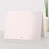 Roze kersen bloesem kaart (Achterkant)