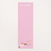 Roze kersen bloesem levendige energiekunst yogamat (Voorkant)