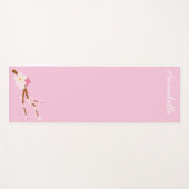 Roze kersen bloesem levendige energiekunst yogamat (Voorkant (horizontaal))