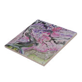 Roze kersen bloesem tegeltje (Zijkant)