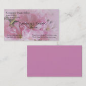 Roze kersen bloesem visitekaartje (Voorkant / Achterkant)