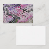 Roze kersen bloesem visitekaartje (Voorkant / Achterkant)