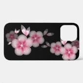 roze kersen bloesems in zwarte zee Case-Mate iPhone case (Achterkant (horizontaal))
