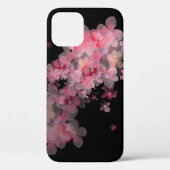 roze kersen bloesems in zwarte zee Case-Mate iPhone case (Achterkant)