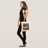 roze kersen bruiloft tote bag (Voorkant (model))