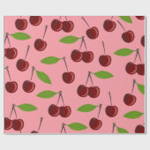 roze kersen cadeaupapier (Vlak)