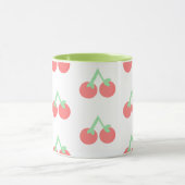 Roze Kersen Patroon Mok (Midden)