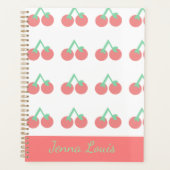 Roze Kersen Patroon Planner (Voorkant)