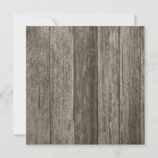 Roze Kersen Rustieke Schuur Hout Krijt Huwelijk Kaart (Achterkant)