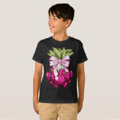 Roze kersen t-shirt (Voorkant volledig)