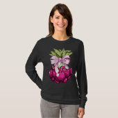 Roze kersen t-shirt (Voorkant volledig)