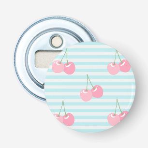 Roze Kersen Zomer Button Flesopener