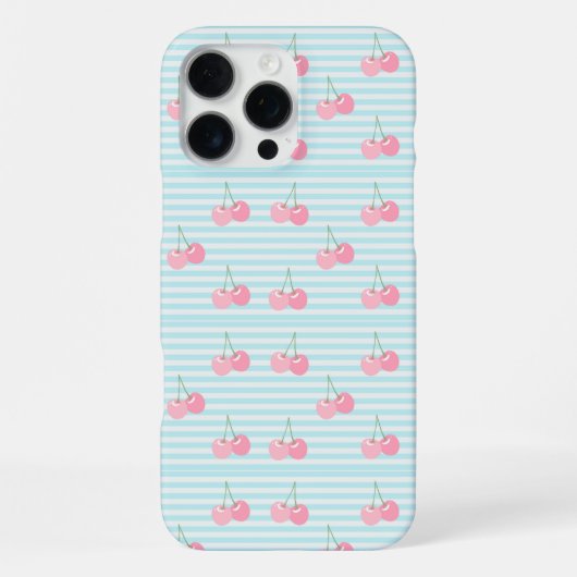 Roze Kersen Zomer iPhone Hoesje (Achterkant)