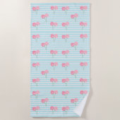 Roze Kersen Zomer Strandlaken (Voorkant)