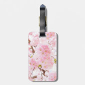 Roze kersenbloesem bagagelabel (Achterkant verticaal)