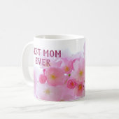 Roze Kersenbloesem Beste Moeder Ooit Mok (Voorkant links)