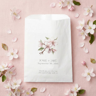 Roze kersenbloesem bloem favoriet tas bedankzakje