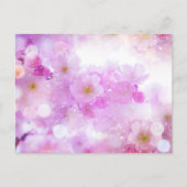 Roze Kersenbloesem Bloemen Foto Briefkaart (Voorkant)