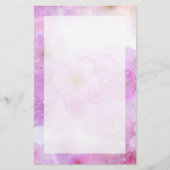 Roze Kersenbloesem Bloemen Foto Briefpapier (Voorkant)