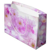 Roze Kersenbloesem Bloemen Foto Groot Cadeauzakje (Achterkant Gekanteld)