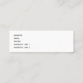 Roze Kersenbloesem Bloemen Foto Mini Visitekaartje (Achterkant)