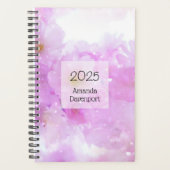 Roze Kersenbloesem Bloemen Foto Planner (Voorkant)