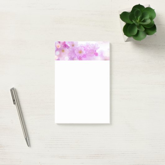 Roze Kersenbloesem Bloemen Foto Post-it® Notes (Kantoor)
