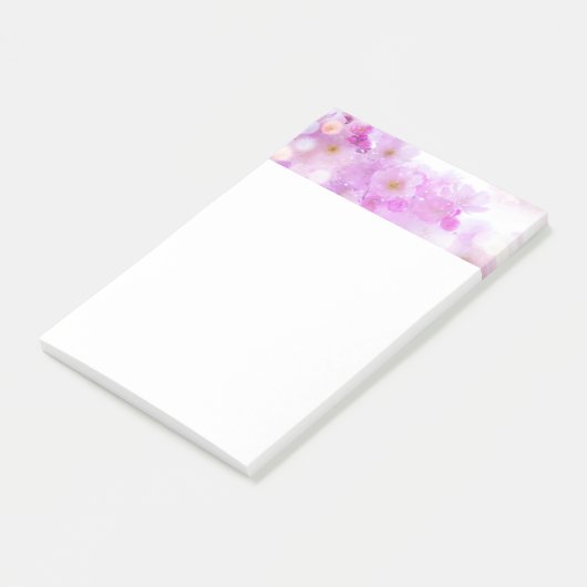 Roze Kersenbloesem Bloemen Foto Post-it® Notes (Schuin)