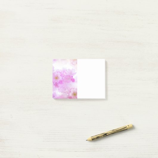 Roze Kersenbloesem Bloemen Foto Post-it® Notes (Op bureau)