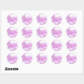 Roze Kersenbloesem Bloemen Foto Ronde Sticker (Vel)