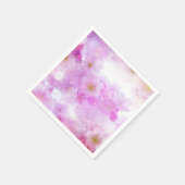 Roze Kersenbloesem Bloemen Foto Servet (Hoek)