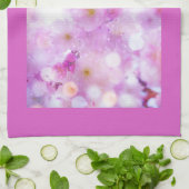 Roze Kersenbloesem Bloemen Foto Theedoek (Gevouwen)