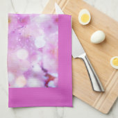 Roze Kersenbloesem Bloemen Foto Theedoek (Quarter Fold)