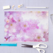 Roze Kersenbloesem Bloemen Foto Tissuepapier (Craft)