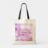 Roze Kersenbloesem Bloemen Foto Tote Bag (Achterkant)