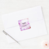 Roze Kersenbloesem Bloemen Fotobedrijf Vierkante Sticker (Envelop)
