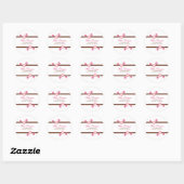 Roze Kersenbloesem Bloemen Retouradres Stickers (Vel)