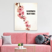 Roze Kersenbloesem Bloemen Vriendelijkheid Canvas Afdruk (Insitu (Woonkamer))