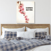 Roze Kersenbloesem Bloemen Vriendelijkheid Canvas Afdruk (Insitu (Slaapkamer))