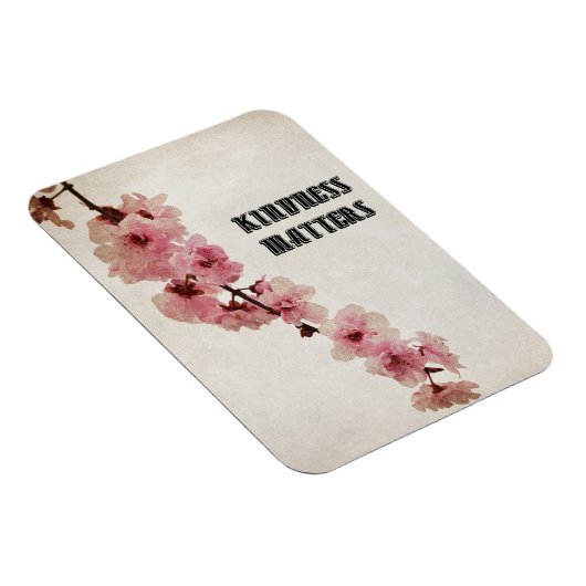 Roze Kersenbloesem Bloemen Vriendelijkheid Magneet (Rechterzijde)