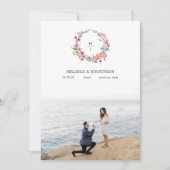 Roze Kersenbloesem Bloemige Afbeelding Bewaar de D Save The Date (Voorkant)