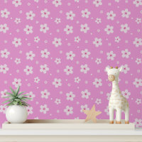 Roze Kersenbloesem Bloemige Afneembare Sticker