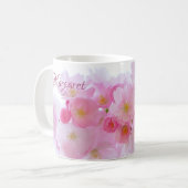 Roze Kersenbloesem Bloemige Koffiemok (Voorkant links)