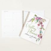 Roze Kersenbloesem Bloemige Trouwplanner Planner (Display)