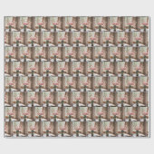 Roze Kersenbloesem Boeket Cadeaupapier (Vlak)