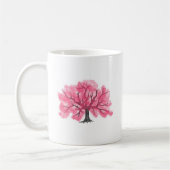 Roze Kersenbloesem Boom Gepersonaliseerde Mok (Links)