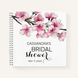 Roze Kersenbloesem Botanische Bruidsdouche  Notitieboek