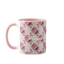 Roze Kersenbloesem Bruidsmeisje Roze Combo Mok